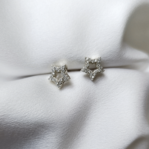 Pendientes Estrella con piedras 